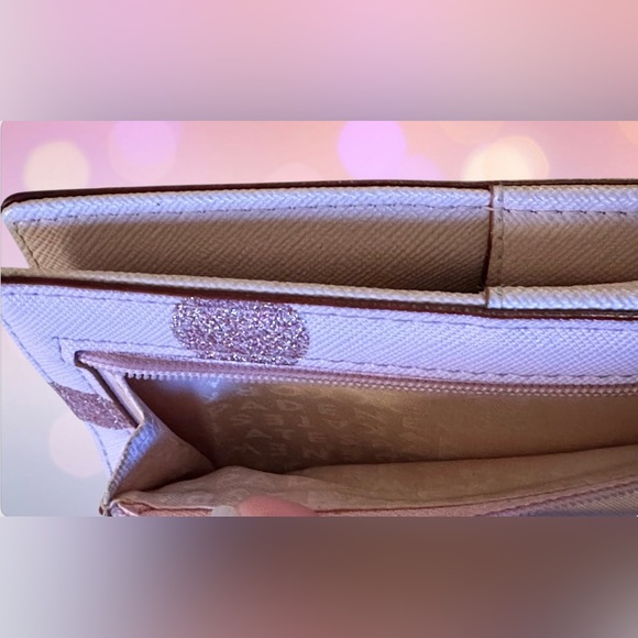 Kate Spade Haven Lane Stacy Glitter Dot Wallet in Plum Dawn - Picture 11 of 12